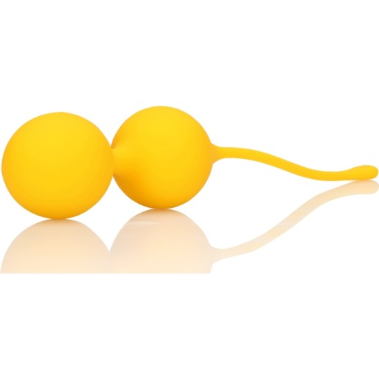 Loveline YELLOW SILICONE CHINESE KEGEL BALLS TRAINING SET