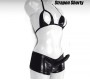 Réel BLACK SHORTY STRAP-ON SUIT