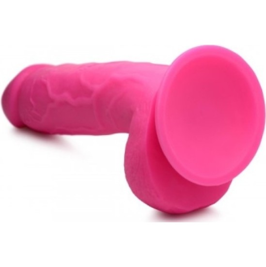 Xr - Pop Peckers REĀLISTS DILDO AR sēkliniekiem 21 CM ROZĀ