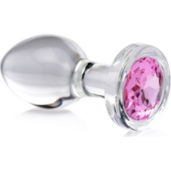 Xr - Booty Sparks CRYSTAL PLUG WITH PINK STONE M