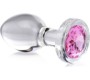 Xr - Booty Sparks CRYSTAL PLUG WITH PINK STONE M