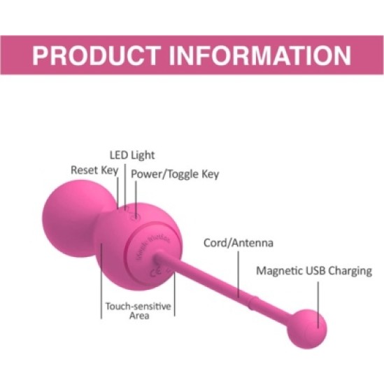 Magic Motion CHINESE BALLS KEGEL MASTER PINK APP