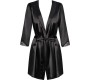 Obsessive SATINIA ROBE BLACK S/M