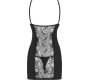 Obsessive HEARTINA CHEMISE & THONG BLACK S/M