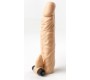 Virgite - Sleeves REALISTIC PENIS SHEATH S4 FLESH 20 CM W/ VIBRATION