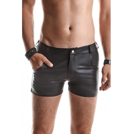 Demoniq FEDERICO WETLOOK SHORTS BLACK XL