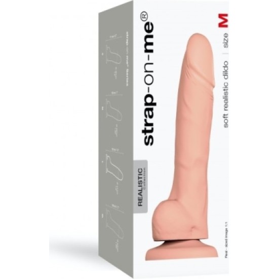 Strap-On-Me SOFT SILICONE REALISTIC PENIS VANILLA M