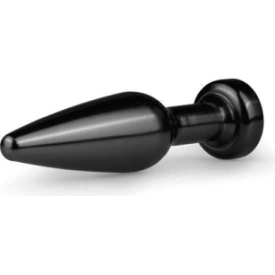 Easytoys N9 METAL PLUG WITH BLACK TRANSPARENT STONE