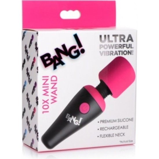 Xr - Bang! MINI MASAGER WAND 10 FUNKCIJAS USB PINK