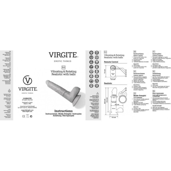 Virgite - Realistics REALISTAS VIBRATORIUS IR ROTATORIAUS R10