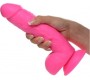 Xr - Pop Peckers REĀLISTS DILDO AR sēkliniekiem 21 CM ROZĀ