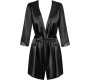 Obsessive SATINIA ROBE BLACK S/M