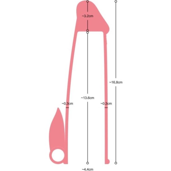 Virgite - Sleeves REALISTINIS VARPOS APGALVAS S4 20 CM W/ VIBRACIJA