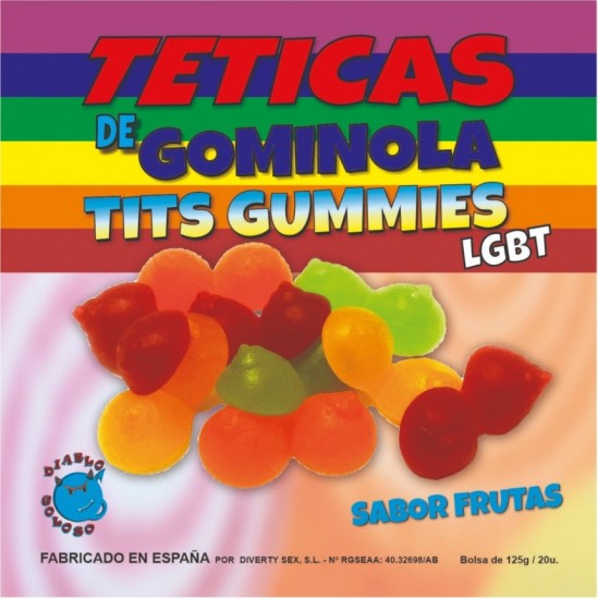 Divertysex LGBT GLOSS BOOB Gummy BOX