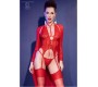 Chilirose CR4419 BODY WITH THONG AND RED STOCKINGS L