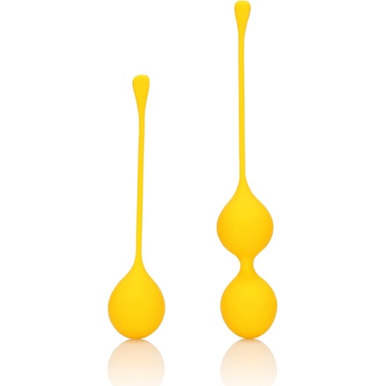 Loveline YELLOW SILICONE CHINESE KEGEL BALLS TRAINING SET