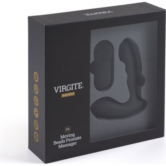 Virgite - Prostatics P3 PROSTATTAS VIBRATORS AR TĀLVADĪBAS PULTI