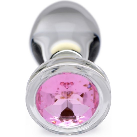 Xr - Booty Sparks CRYSTAL PLUG WITH PINK STONE M