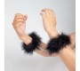 Secret Play SECRET HANDCUFFS MARABOU BLACK