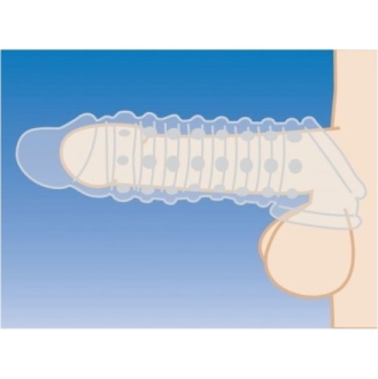 Xr- Size Matters SHEATH FOR EXTENDED 3.8 CM CLEAR PENIS