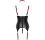 Cottelli Bondage Basque black/red M