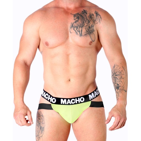 Macho Underwear MACHO — MX28FA JOCK GREEN FLUOR L