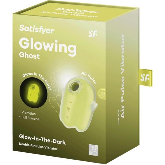 Satisfyer Glowing Ghost Clitoris Sucker Glows in the dark Yellow