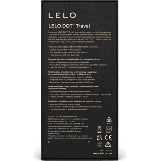 Lelo DOT TRAVEL CLITORIS STIMULATOR VILLA