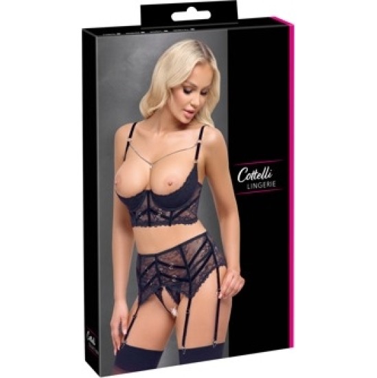 Cottelli Lingerie Plauktu krūštura komplekts Ķēde 80B/M