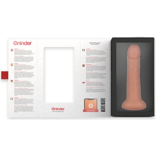 Oninder MAŽAS BOGOTÁ VIBRATORIAUS DILDO 9 GEIČIŲ NATURAL 22 CM -O- 4,5 CM - NEMOKAMA PROGRAMĖ