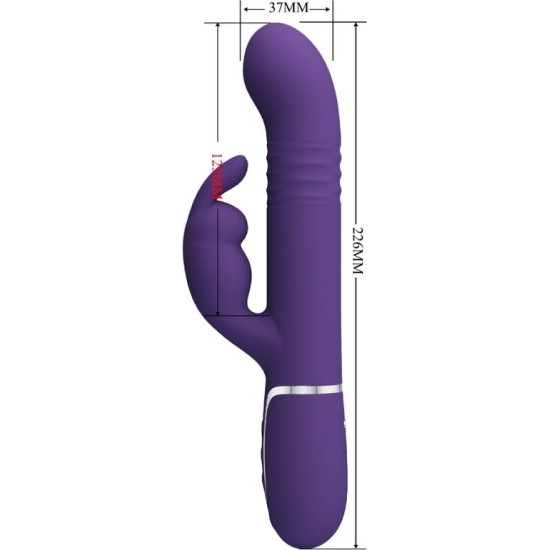 Pretty Love Flirtation PRETTY LOVE — COALE Rabbit VIBRATOR 4 IN 1 PURPLE