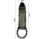 Baile For Him BAILE - PENIS EXTENSION SHEATH WITH STRAP FOR TESTICLES 11.5 CM