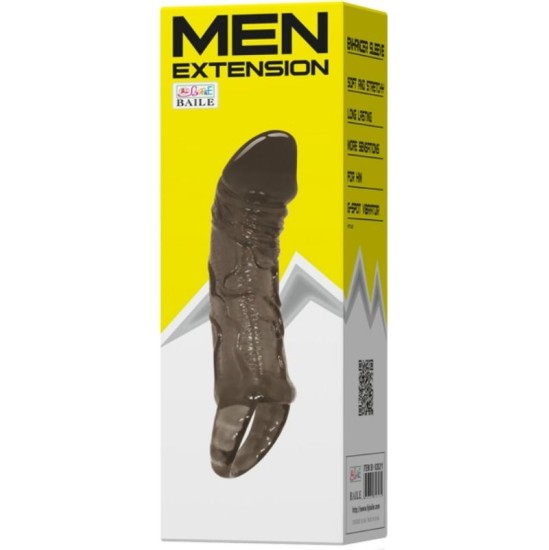 Baile For Him BAILE - PENIS EXTENSION SHEATH WITH STRAP FOR TESTICLES 11.5 CM