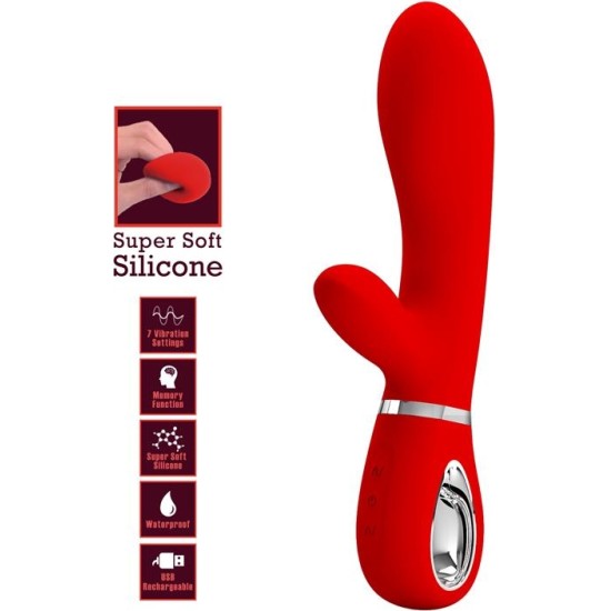 Prettylove Thomas Vibrator G-Spot Red