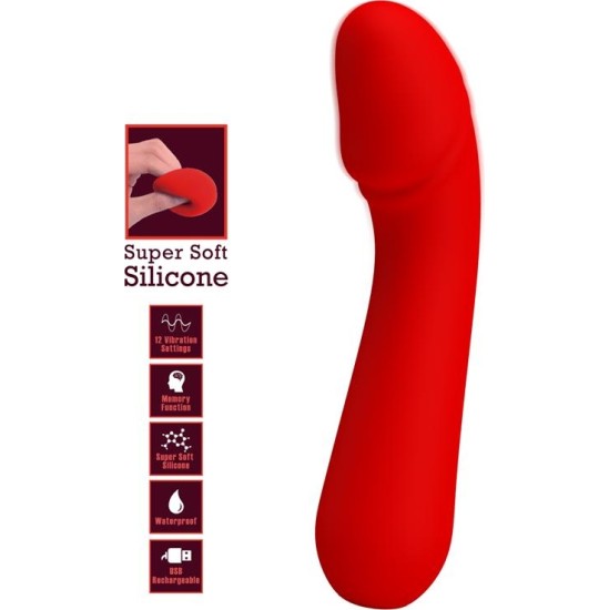 Prettylove Cetus Vibrators Red