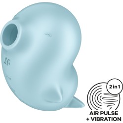Satisfyer Air Pulse SATISFYER - SASSY SEAL STIMULATOR & VIBRATOR BLUE