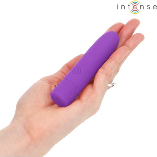 Intense Fun INTENSE — SYMONE USB UZLĀDĒJAMS VIBRĒJOŠS BULLET 8 VIBRATIONS PURPLE 10 x 2,2 CM