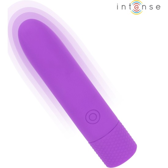 Intense Fun INTENSE — SYMONE USB UZLĀDĒJAMS VIBRĒJOŠS BULLET 8 VIBRATIONS PURPLE 10 x 2,2 CM