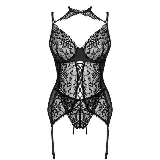 Livco Corsetti Sets LIVCO CORSETTI FASHION - GIELLANDRA FOR THE SENSES KOLLEKTSIOON KORSET + PÜSIKUD BLACK