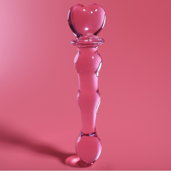 Nebula Series By Ibiza 21 MODELIS DILDO BOROSILIKATINIS STIKLAS 20,5 X 3,5 CM RAUŽAS