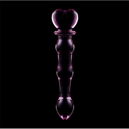 Nebula Series By Ibiza 21 MODELIS DILDO BOROSILIKATINIS STIKLAS 20,5 X 3,5 CM RAUŽAS