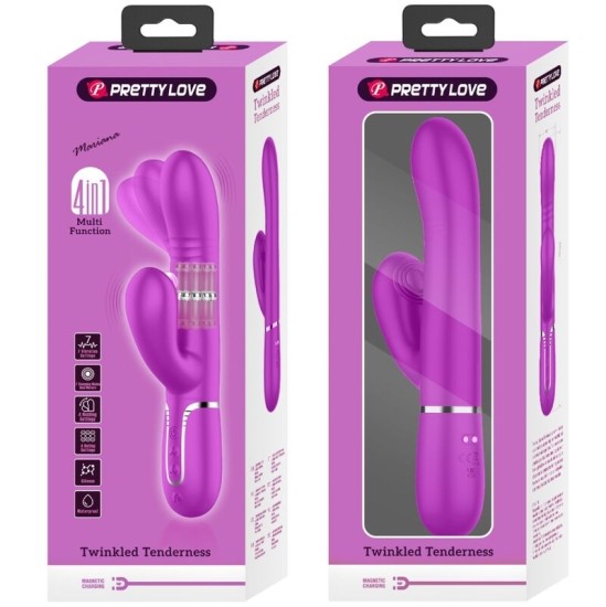 Pretty Love Flirtation PRETTY LOVE - DAUDZFUNKCIJAS G-POTA VIBRATORS FUCHSIA