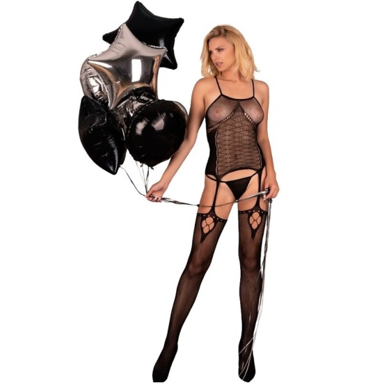 Livco Corsetti Bodystockings LIVCO CORSETTI FASHION — AMRIN BODYSTOCKING BLACK ONE SIZE