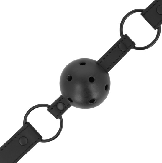 Intense Fetish VEGAN ĀDAS BALL GAG