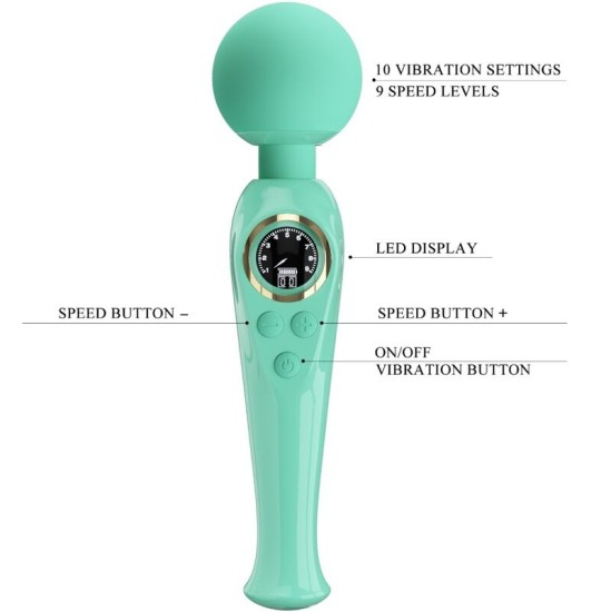 Pretty Love Led PRETTY LOVE - SKYLER GREEN WAND VIBRATOR