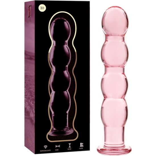 Nebula Series By Ibiza MODEL 10 DILDO BOROSILICATE GLASS 16.5 X 3.5 CM PINK