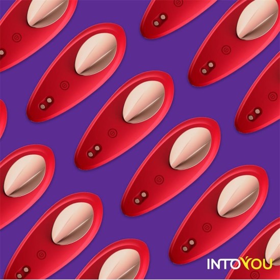 Intoyou App Series Silikona biksīšu vibrators ar App Double Layer Red