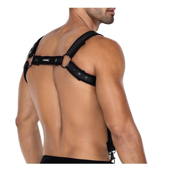 Cut4Men H4RNESS05 Chest Harness Neon Black One Size