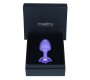 Lovetoy Metal Butt Plug Purple Rosebud with Blue Jewel