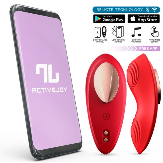 Intoyou App Series Silicone Panty Vibrator with App Double Layer Red